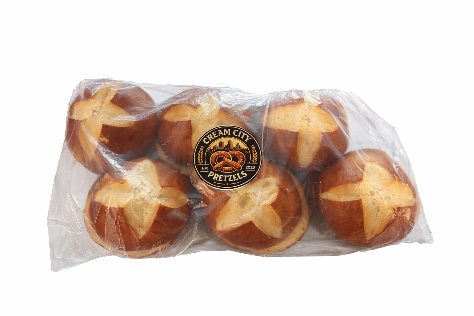 Pretzel Hamburger  Sliced 6 CT